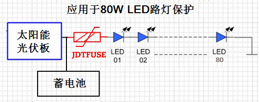JDTFUSE自恢复保险丝在太阳能路灯中过流保护应用